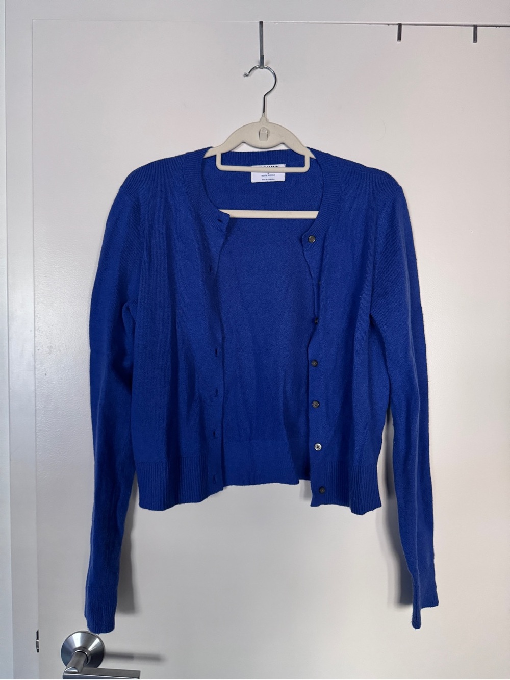 Old Navy Royal Blue Crewneck Button Cardigan